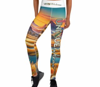 Uniquelahoma Vibrant Landscape Yoga Leggings