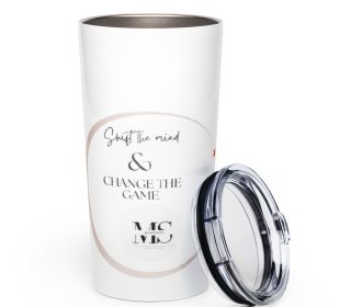 Tapered stainless steel tumbler