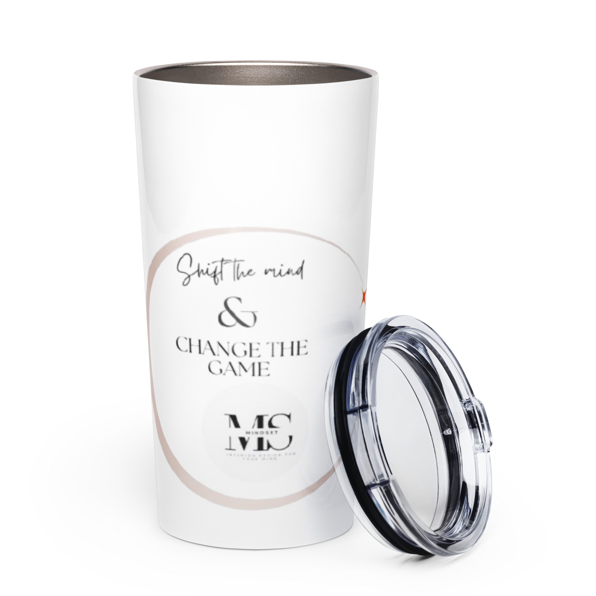 Tapered stainless steel tumbler