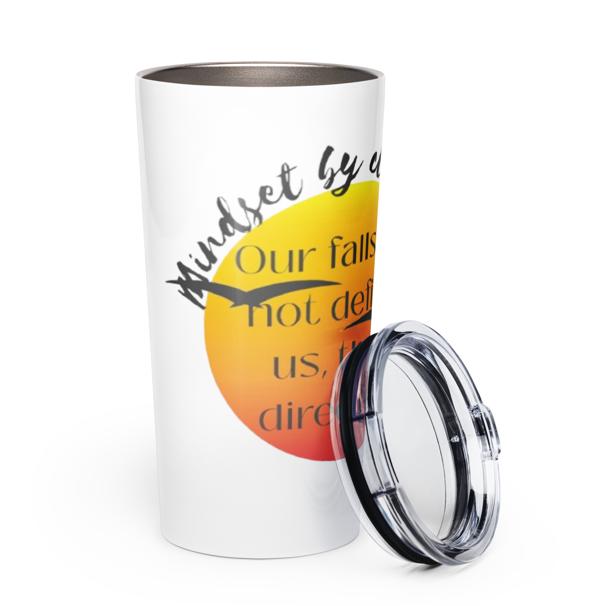 Tapered stainless steel tumbler