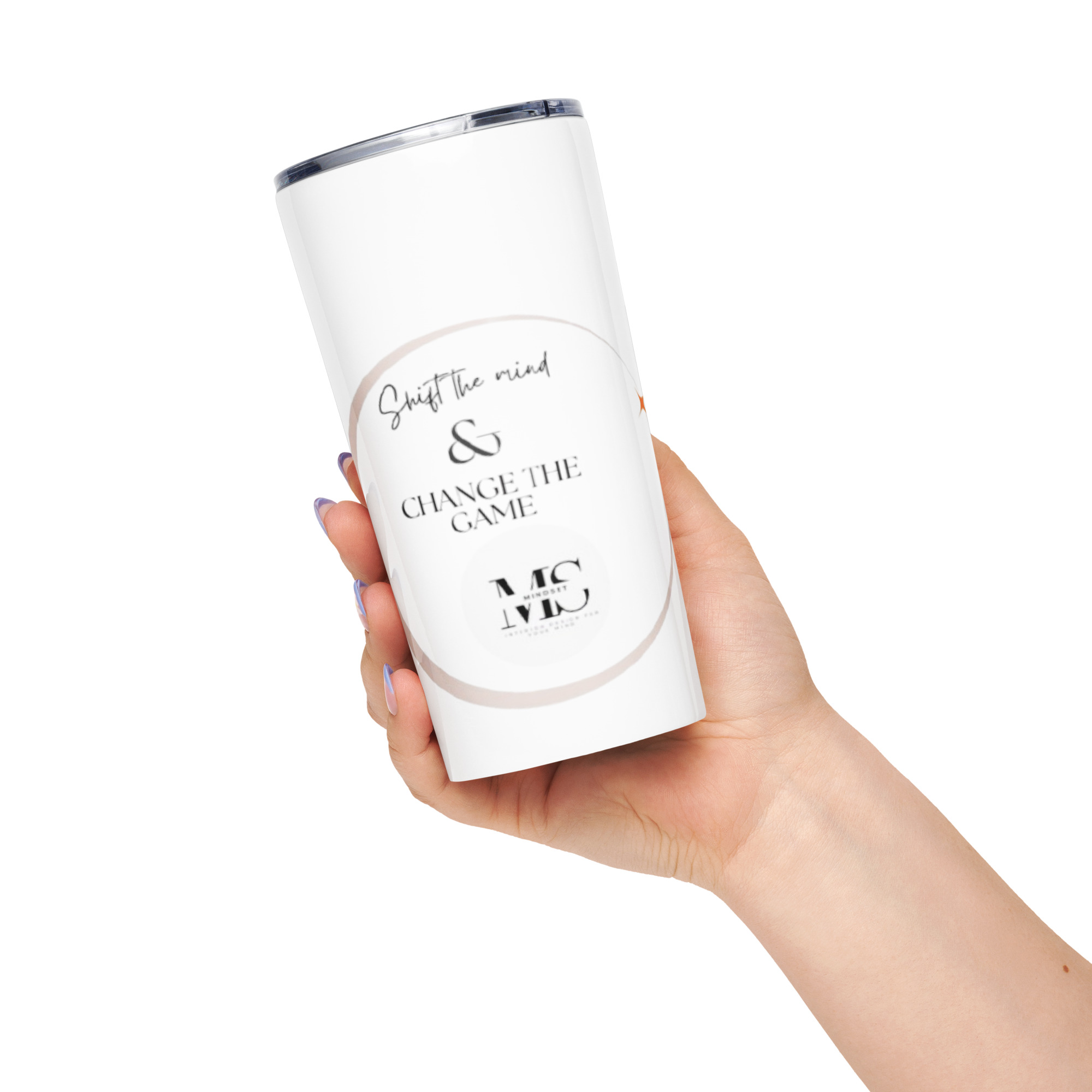 Tapered stainless steel tumbler