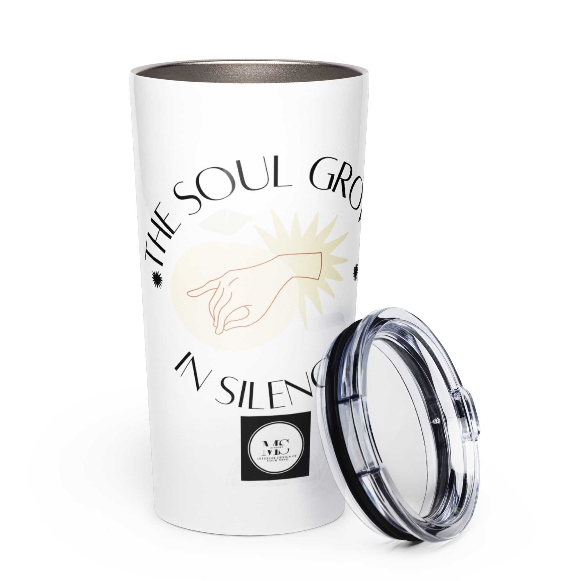 Tapered stainless steel tumbler