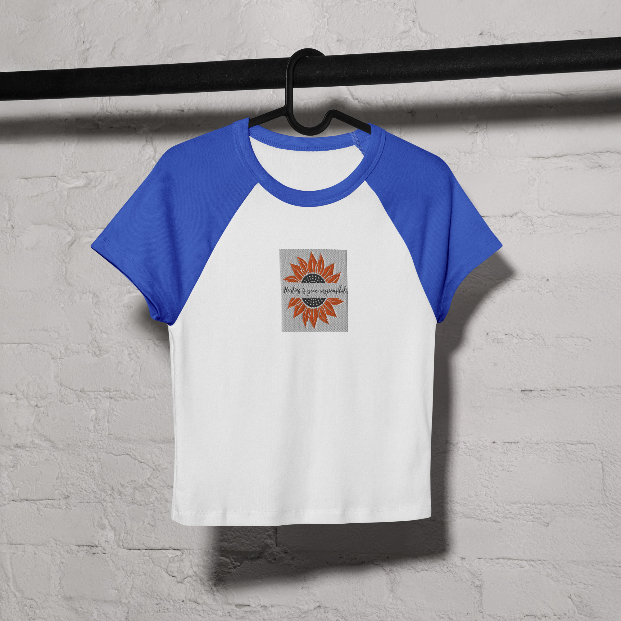 Women’s micro rib raglan baby tee - Image 4